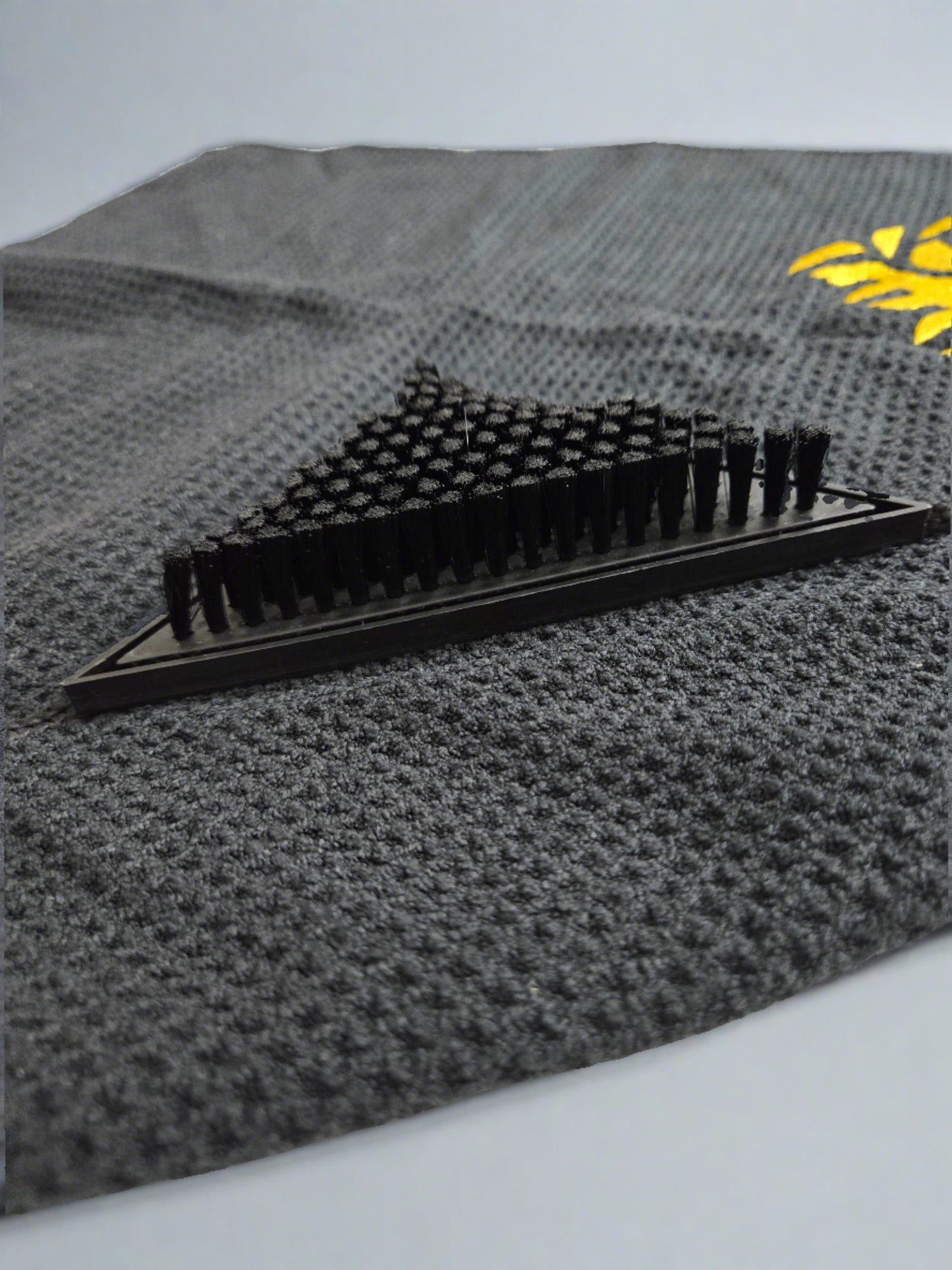 Magnetic Golf Towel w/ Built in Brush