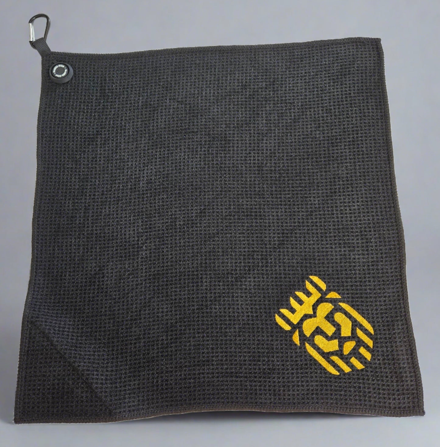 Magnetic Golf Towel w/ Built in Brush