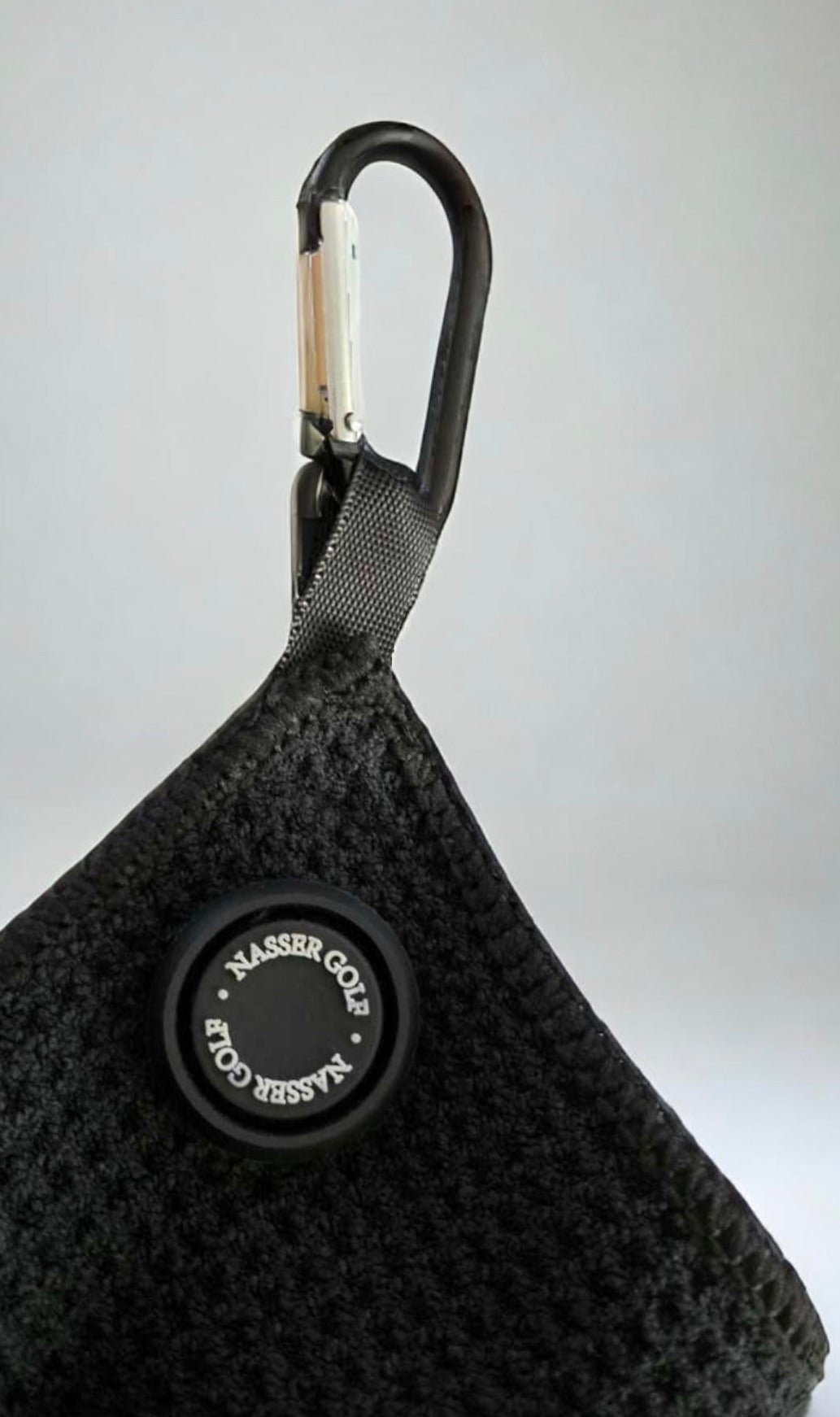 Magnetic Golf Towel w/ Built in Brush